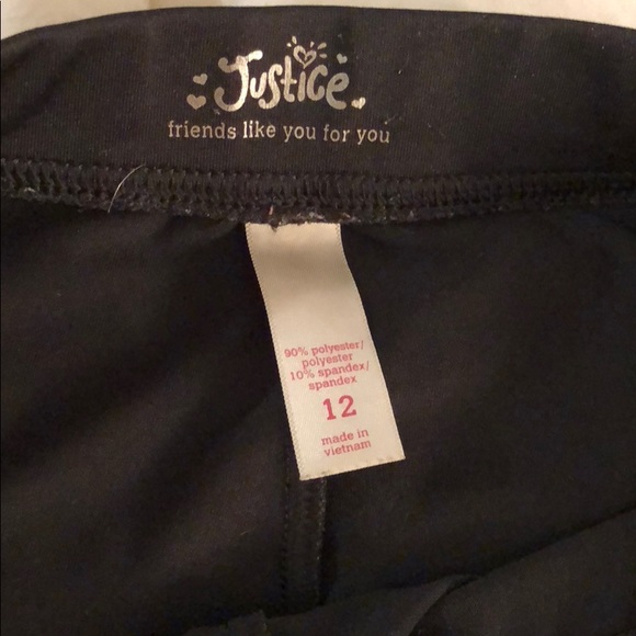 Justice tight shorts size 12 - Picture 3 of 4